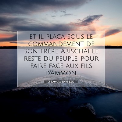 2 Samuel 10:10 Verset biblique expliqué