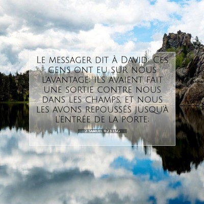 2 Samuel 11:23 Verset biblique expliqué