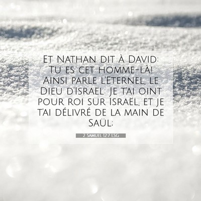 2 Samuel 12:7 LSG Image du verset biblique