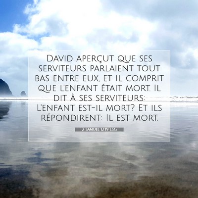 2 Samuel 12:19 LSG Image du verset biblique