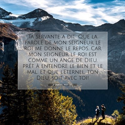 2 Samuel 14:17 LSG Image du verset biblique