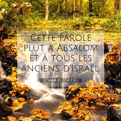 2 Samuel 17:4 LSG Image du verset biblique