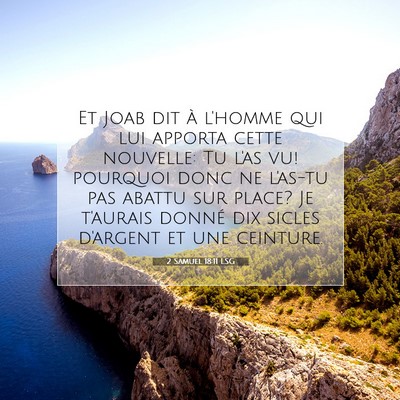 2 Samuel 18:11 LSG Image du verset biblique