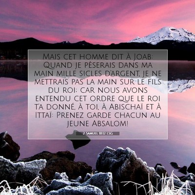 2 Samuel 18:12 LSG Image du verset biblique