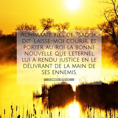 2 Samuel 18:19 LSG Image du verset biblique