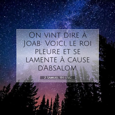 2 Samuel 19:1 Verset biblique expliqué