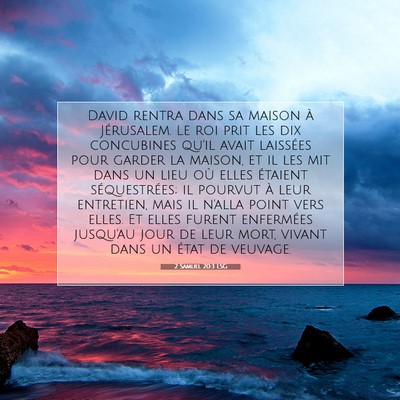 2 Samuel 20:3 LSG Image du verset biblique