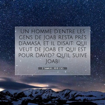 2 Samuel 20:11 Verset biblique expliqué