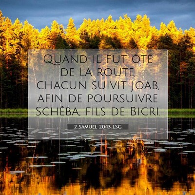 2 Samuel 20:13 LSG Image du verset biblique