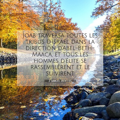 2 Samuel 20:14 LSG Image du verset biblique