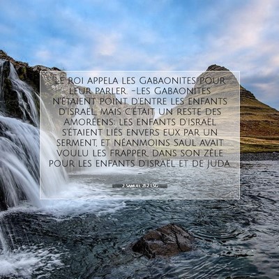 2 Samuel 21:2 Verset biblique expliqué