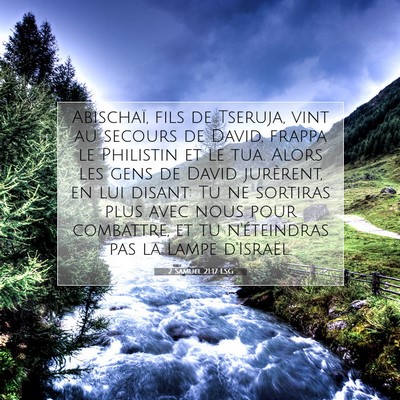 2 Samuel 21:17 LSG Image du verset biblique