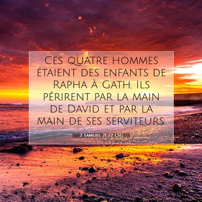 2 Samuel 21:22 Verset biblique expliqué