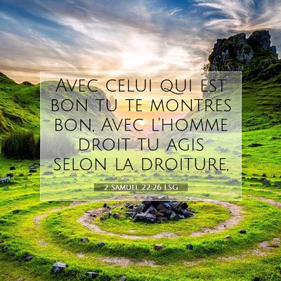 2 Samuel 22:26 LSG Image du verset biblique