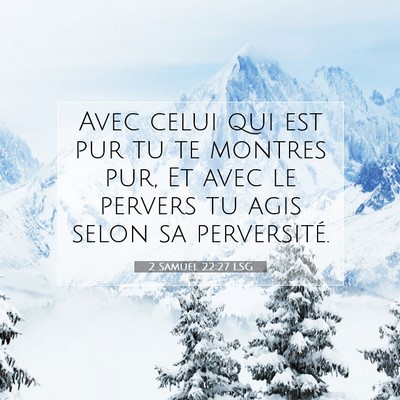 2 Samuel 22:27 Verset biblique expliqué