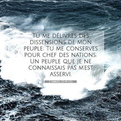 2 Samuel 22:44 LSG Image du verset biblique