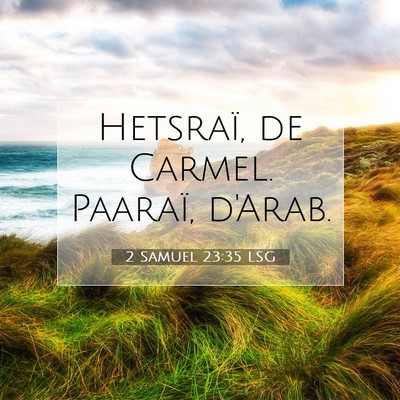 2 Samuel 23:35 Verset biblique expliqué