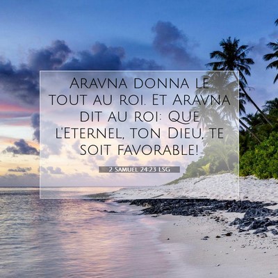 2 Samuel 24:23 LSG Image du verset biblique