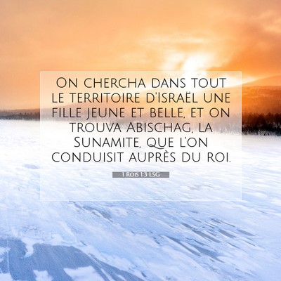 1 Rois 1:3 Verset biblique expliqué