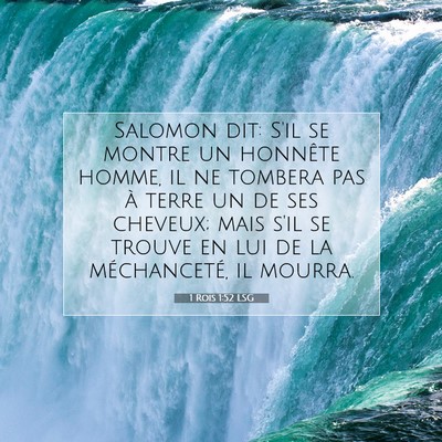 1 Rois 1:52 LSG Image du verset biblique