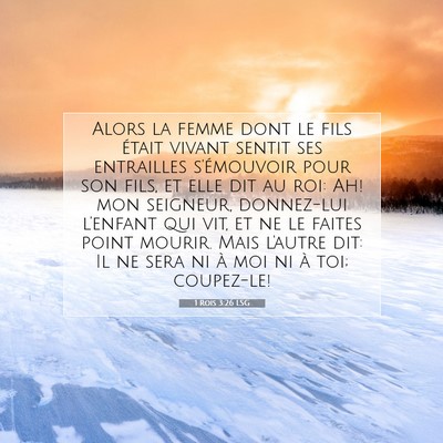 1 Rois 3:26 Verset biblique expliqué