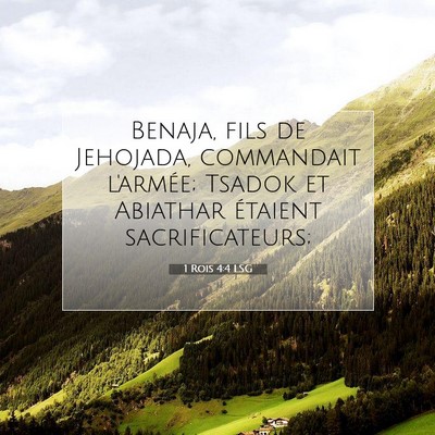 1 Rois 4:4 Verset biblique expliqué