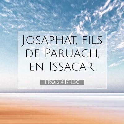 1 Rois 4:17 Verset biblique expliqué