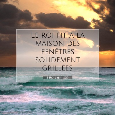 1 Rois 6:4 Verset biblique expliqué