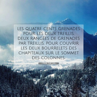 1 Rois 7:42 Verset biblique expliqué