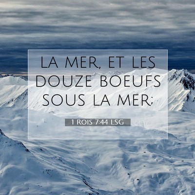 1 Rois 7:44 Verset biblique expliqué