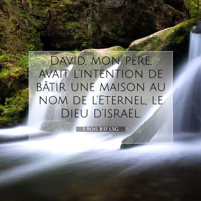 1 Rois 8:17 LSG Image du verset biblique