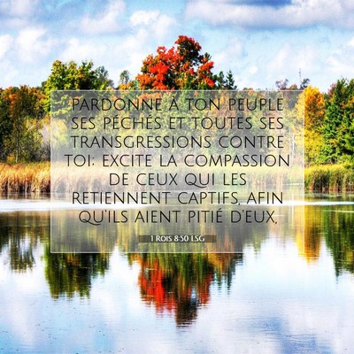 1 Rois 8:50 LSG Image du verset biblique