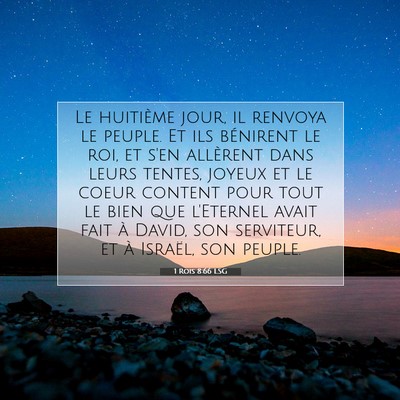 1 Rois 8:66 LSG Image du verset biblique