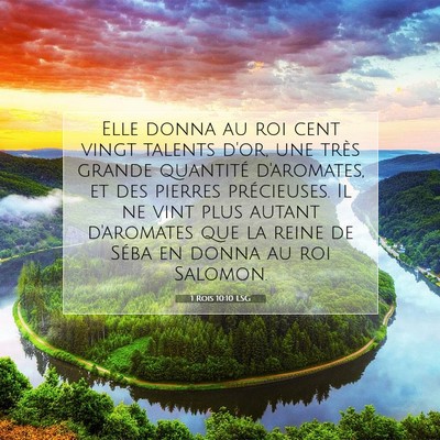 1 Rois 10:10 Verset biblique expliqué