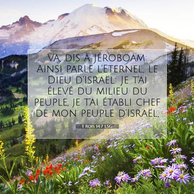 1 Rois 14:7 LSG Image du verset biblique