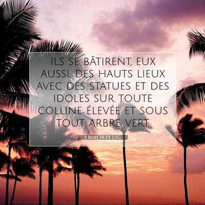 1 Rois 14:23 Verset biblique expliqué