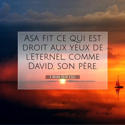 1 Rois 15:11 Verset biblique expliqué