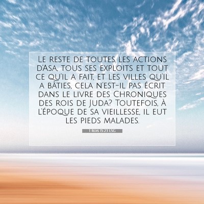 1 Rois 15:23 Verset biblique expliqué