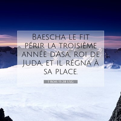 1 Rois 15:28 LSG Image du verset biblique