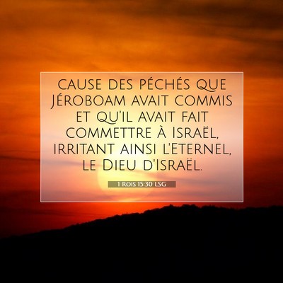 1 Rois 15:30 LSG Image du verset biblique