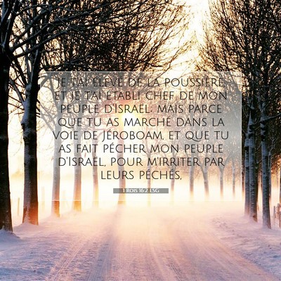 1 Rois 16:2 LSG Image du verset biblique