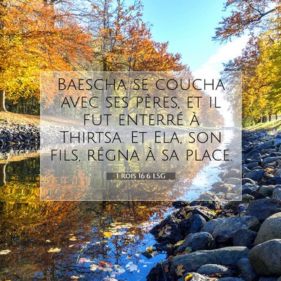 1 Rois 16:6 Verset biblique expliqué