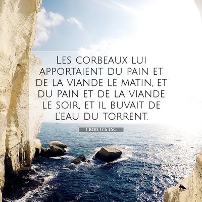 1 Rois 17:6 LSG Image du verset biblique