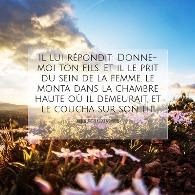 1 Rois 17:19 LSG Image du verset biblique