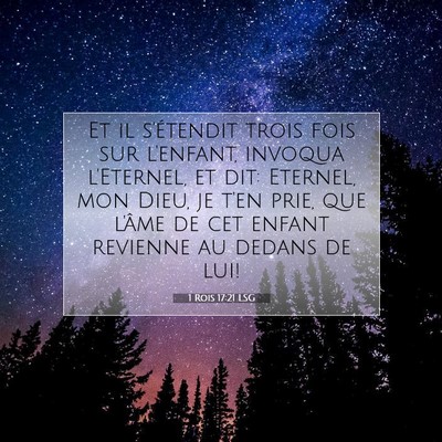 1 Rois 17:21 Verset biblique expliqué