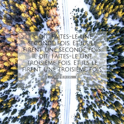 1 Rois 18:34 Verset biblique expliqué