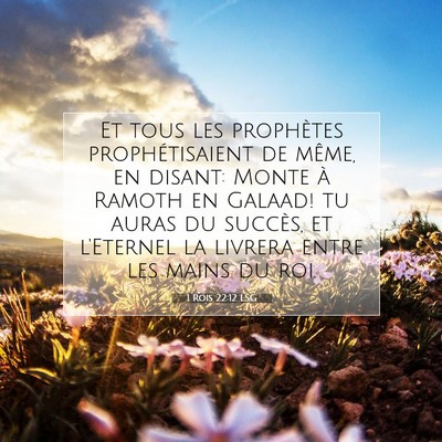 1 Rois 22:12 Verset biblique expliqué