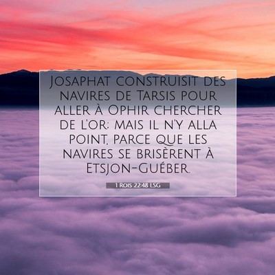 1 Rois 22:48 LSG Image du verset biblique