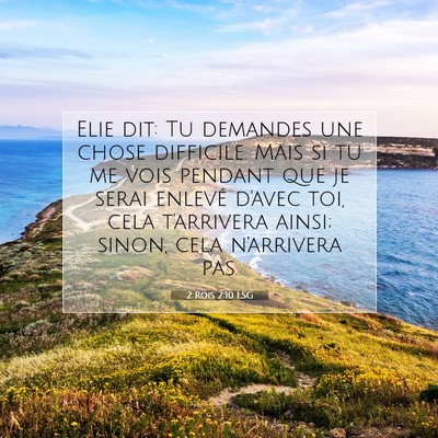 2 Rois 2:10 Verset biblique expliqué