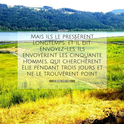 2 Rois 2:17 Verset biblique expliqué